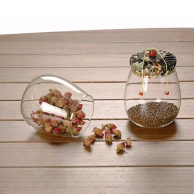 Bocale en verre hermetique - HermeticContainers™ - Noir - Atelier Rangement